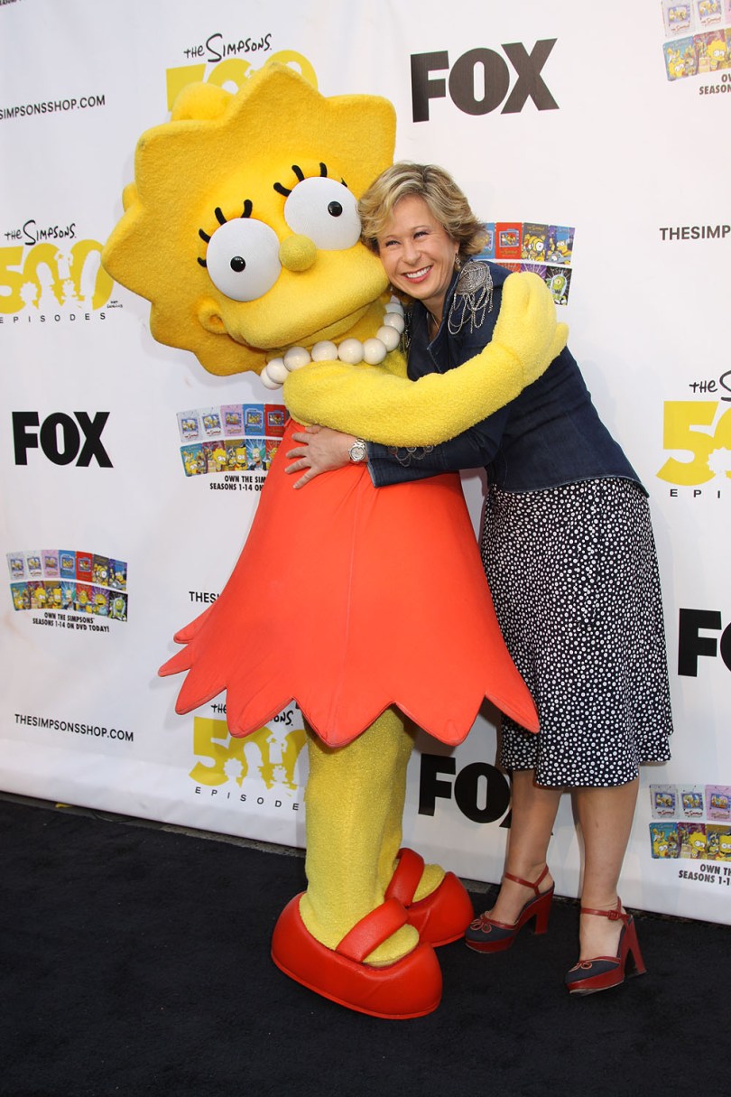 Lisa Simpson and Yeardley Smith